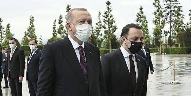 Cumhurbaşkanı Erdoğan ve Gürcistan Başbakanı Garibashvili'den ortak basın toplantısı! 