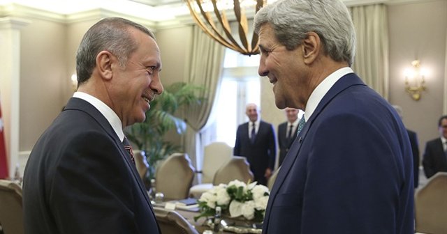 Cumhurbaşkanı Erdoğan ve Kerry arasında kritik görüşme