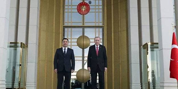 Cumhurbaşkanı Erdoğan ve Kırgızistan Cumhurbaşkanı görüştü
