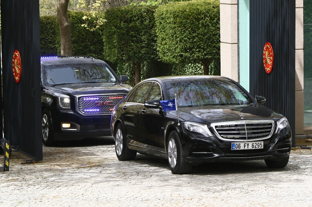 Cumhurbaşkanı Erdoğan ve Stoltenberg, Çankaya Köşküne geldi 