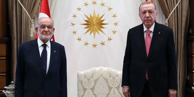 Cumhurbaşkanı Erdoğan ve Temel Karamollaoğlu görüşmesi olumlu havada geçti!