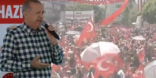 Erdoğan: Yıkacağım diyordu, kuzu kuzu geldi