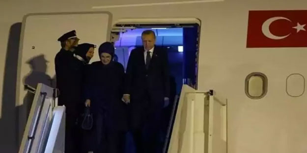 Cumhurbaşkanı Erdoğan yurda döndü