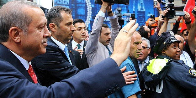 Cumhurbaşkanı Erdoğan'a ABD'de sevgi seli