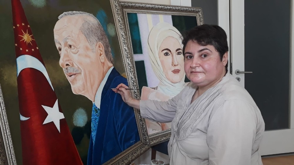 Cumhurbaşkanı Erdoğan’a portresini armağan etmek istiyor 