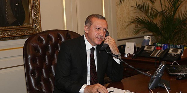 Cumhurbaşkanı Erdoğan'a tebrik telefonu