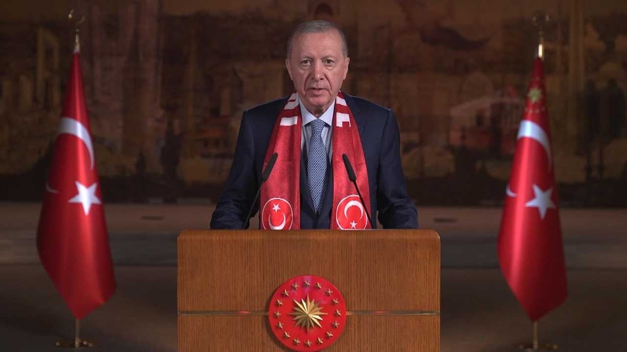 Erdoğan'dan A Milli Futbol Takımı'na destek mesajı