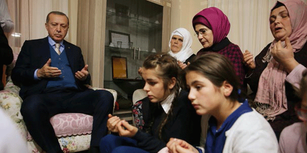 Cumhurbaşkanı Erdoğan’dan anlamlı ziyaret… Şehit Eren Bülbül’e dua