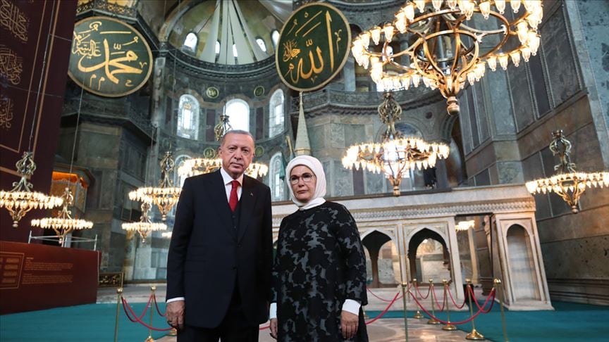 Cumhurbaşkanı Erdoğan'dan Ayasofya-i Kebir Cami-i Şerifi paylaşımı