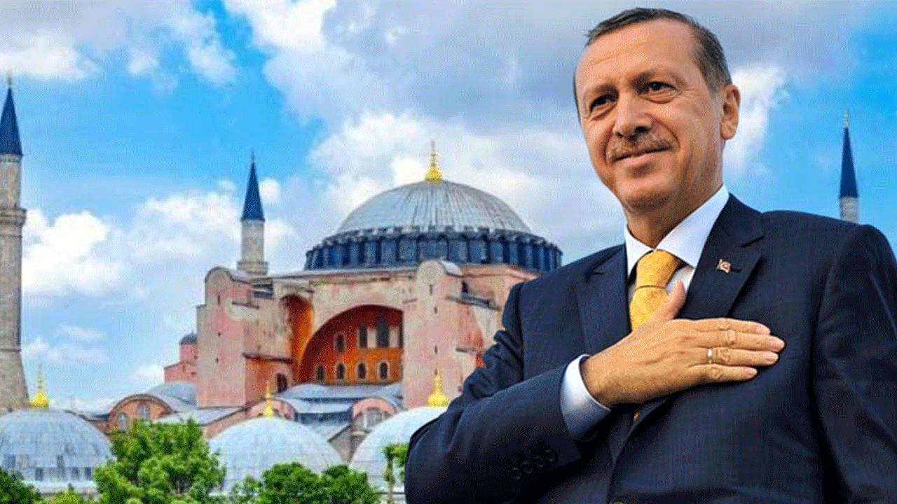 Cumhurbaşkanı Erdoğan'dan Ayasofya paylaşımı: 5 yıl önce zincirlerini kırdık, ebediyyen özgür kalacak!