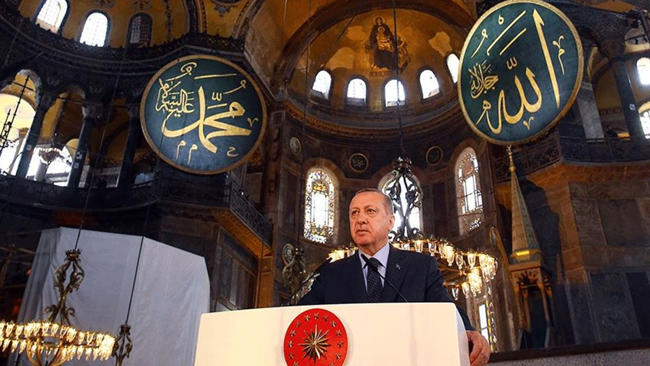 Erdoğan'dan Ayasofya paylaşımı