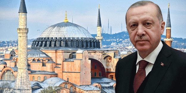 Cumhurbaşkanı Erdoğan'dan Ayasofya’ya 2 özel hediye