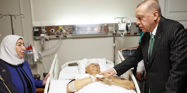 Cumhurbaşkanı Erdoğan'dan Binali Yıldırım'a ziyaret