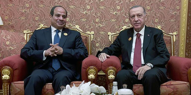 Cumhurbaşkanı Erdoğan'dan Gazze teması! Sisi ile görüştü