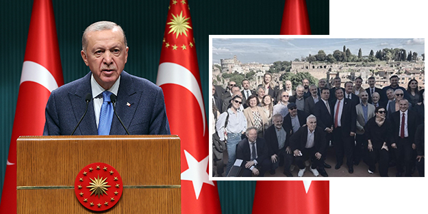 Cumhurbaşkanı Erdoğan'dan İmamoğlu'nun alkollü Roma gezisine tepki!