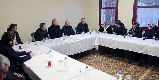 Cumhurbaşkanı Erdoğan'dan Olçok ailesine taziye ziyareti