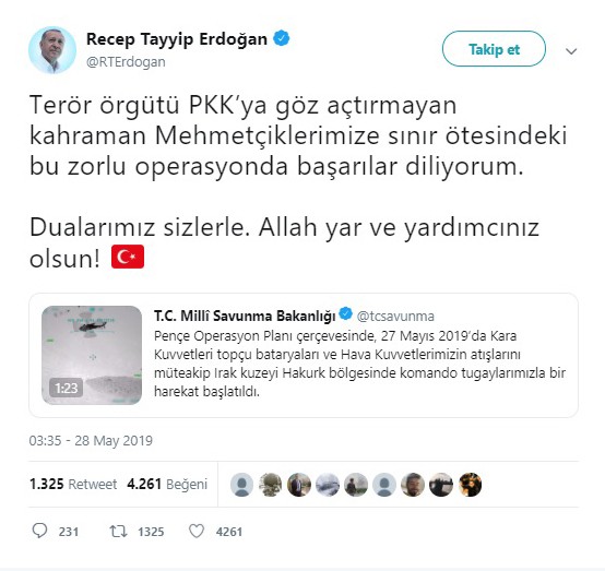 Cumhurbaşkanı Erdoğan’dan 