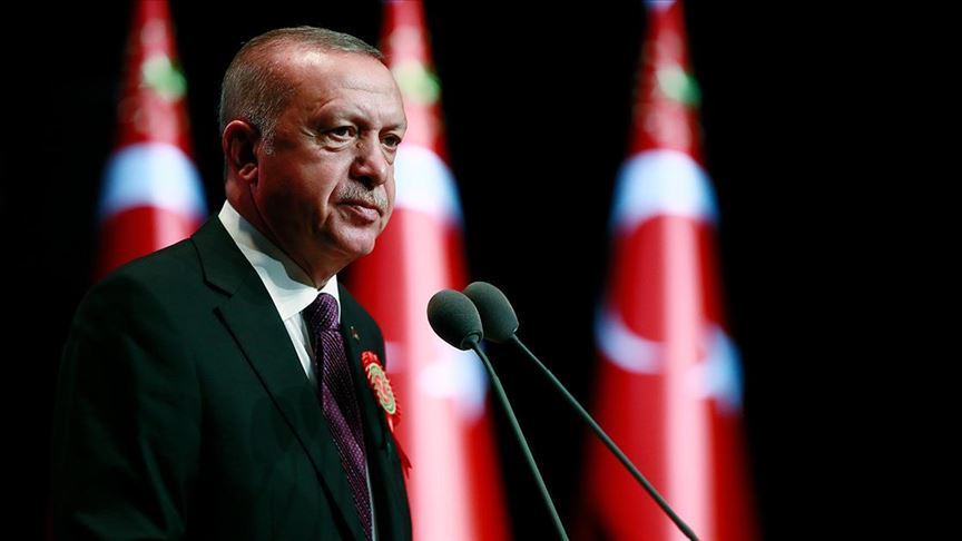 Cumhurbaşkanı Erdoğan'dan şehitler için başsağlığı mesajı