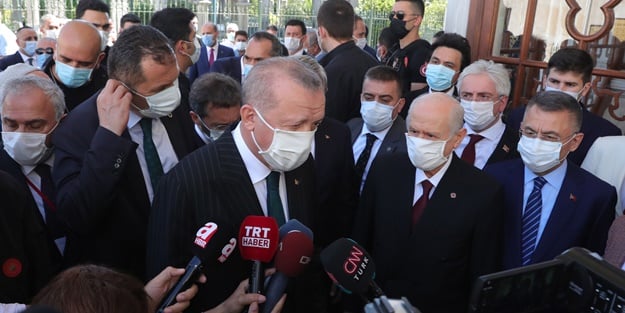 Cumhurbaşkanı Erdoğan'dan tarihi namaz sonrası ilk açıklama