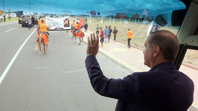 Cumhurbaşkanı Erdoğanı Malatya'da böyle karşıladılar