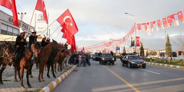 Cumhurbaşkanı Erdoğan'a sürpriz karşılama!