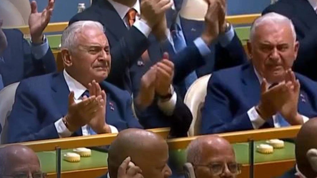 Cumhurbaşkanı Erdoğan’ın BM’de okuduğu şiir Binali Yıldırım’ı ağlattı