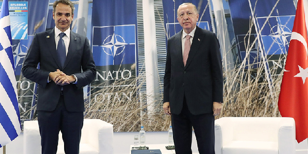 Cumhurbaşkanı Erdoğan'ın Filistin diplomasisi! Miçotakis'le görüştü