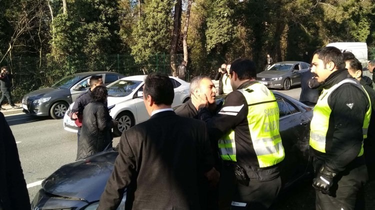 Cumhurbaşkanı Erdoğan’ın konvoyunda kaza!