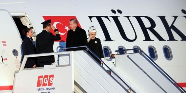 Cumhurbaşkanı Erdoğan'ın uçağında sürpriz isim