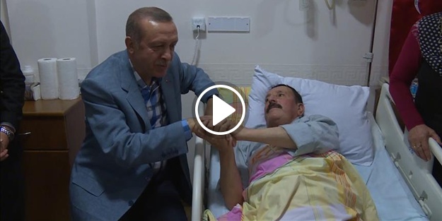 Erdoğan'ın ziyareti gaziye moral oldu
