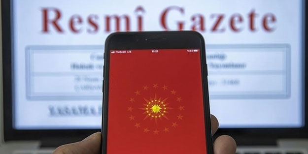 Cumhurbaşkanı Kararları Resmi Gazete’de