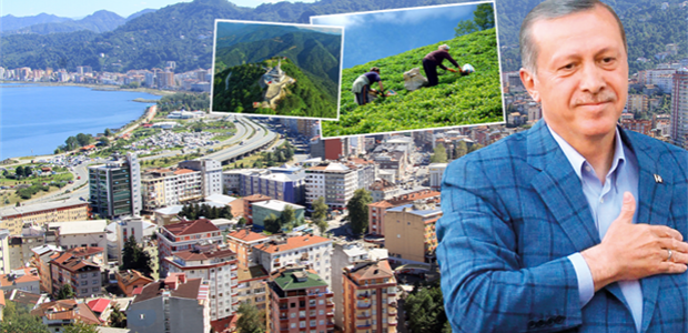 Cumhurbaşkanı Erdoğan Rize'yi yazdı