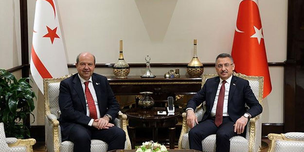 Cumhurbaşkanı Yardımcısı Oktay, KKTC Başbakanı Tatar ile görüştü