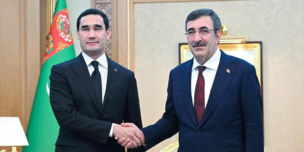 Cumhurbaşkanı Yardımcısı Yılmaz, Türkmenistan Devlet Başkanı ile görüştü