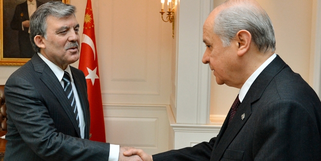 Cumhurbaşkanı Gül, MHP Genel Başkanı Bahçeli ile görüştü