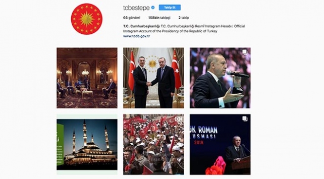 Cumhurbaşkanlığı Instagram hesabı 