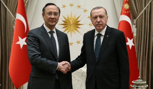 Cumhurbaşkanlığı Külliyesi'nde sürpriz kabul