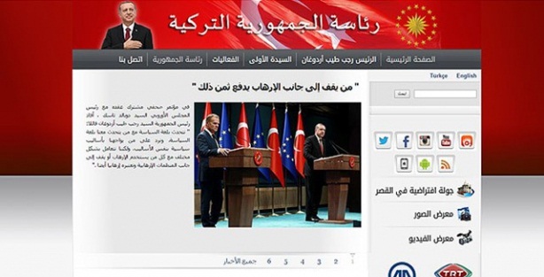 Cumhurbaşkanlığının yayın dillerine Arapça de eklendi