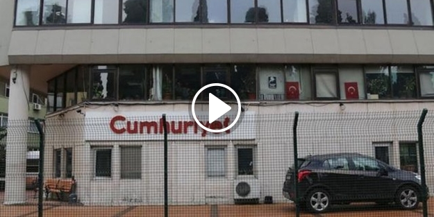 Cumhuriyet gazetesi önünde silah sesleri
