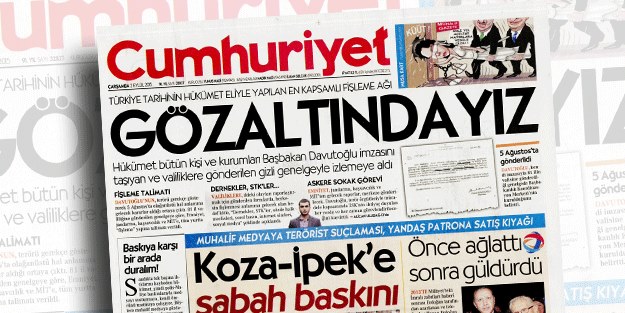 Cumhuriyet'in 'gözaltındayız' haberi de yalan