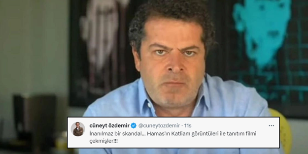 Cüneyt Özdemir de hainlik yarışına katıldı: Filistinlilerin nefsi müdafaasına 'katliam' dedi!