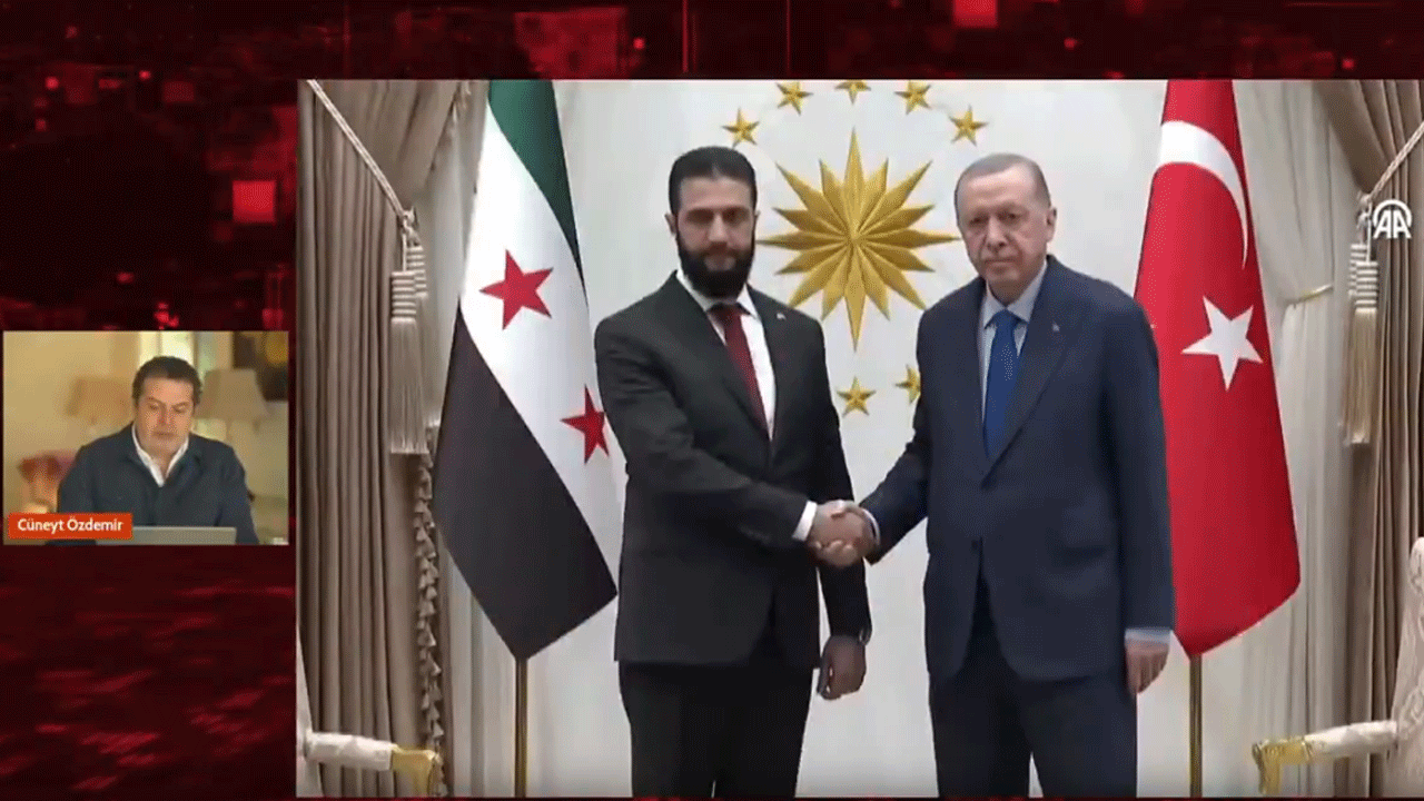 Cüneyt Özdemir laikçileri madara etti! Esed’in ve Şara’nın eşini kıyaslayanlara fena kapak