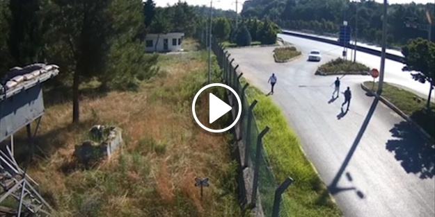 Cuntacı amirallerin kaçış anları güvenlik kamerasında!
