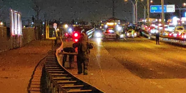 D-100 karayoluna bırakılan şüpheli çanta paniğe neden oldu!