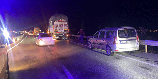 D-100 karayolunda zincirleme trafik kazası: 1 yaralı