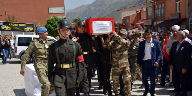 Şehit korucu Yılmaz için tören düzenlendi