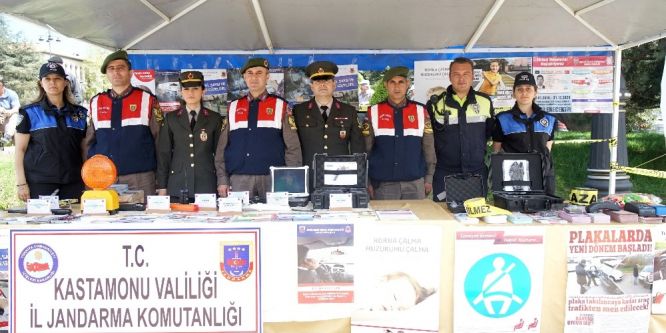 Kastamonu’da trafik güvenliği sergisi açıldı