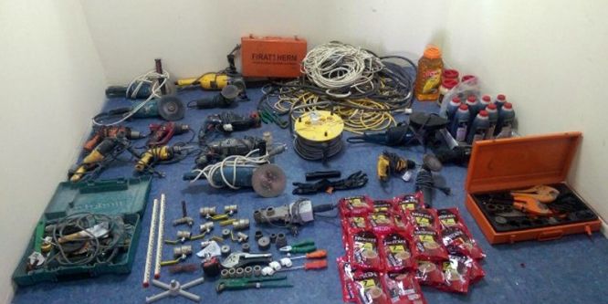 Depo hırsızları tutuklandı