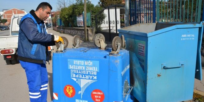 Kartepe’de konteynerler bakıma alındı