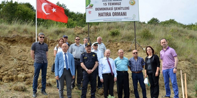 249 şehit için 249 fidan dikildi